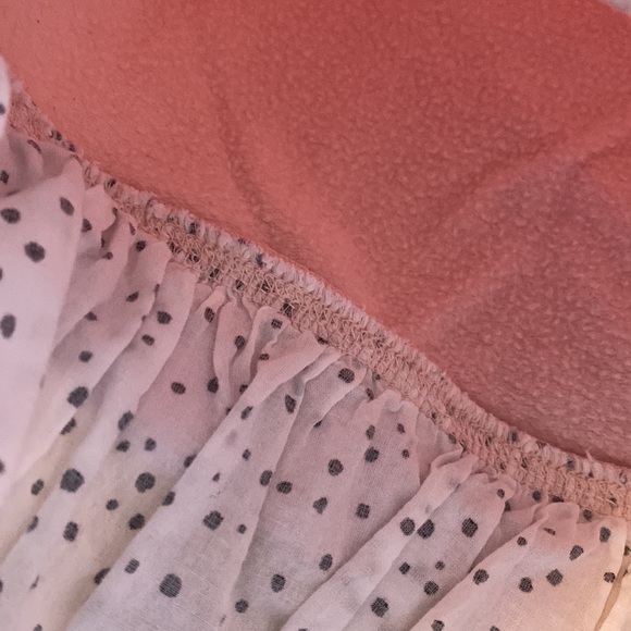 Tucker and Tate Pink Cat Hoodie Sweatshirt with Polkadot Lining - Picture 5 of 6